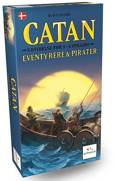 Catan: Eventyrere & Pirater: 5-6 Spillere (Dansk 5th Edition 2015, Opdateret 2017) (Settlers)