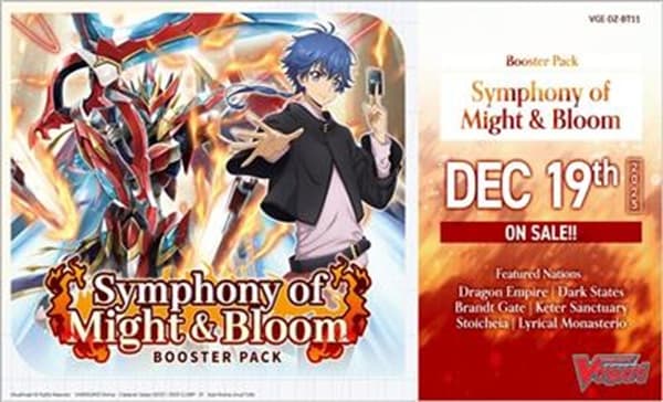 Cardfight!! Vanguard CCG DZ DivineZ Set 11: Symphony of Might & Bloom Booster Box (Display) 16 Pakker - Engelsk