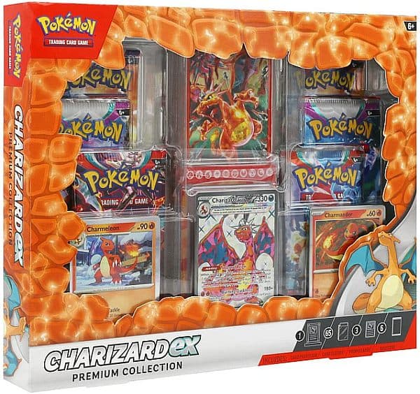 Pokemon ex Box: Charizard ex Premium Collection (2023) (6 Boosters)