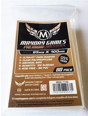 Mayday Games - "7 Wonders" Card Sleeves (Magnum Ultra-Fit Premium) - 65x100mm - 80 Lommer - #MAY7106