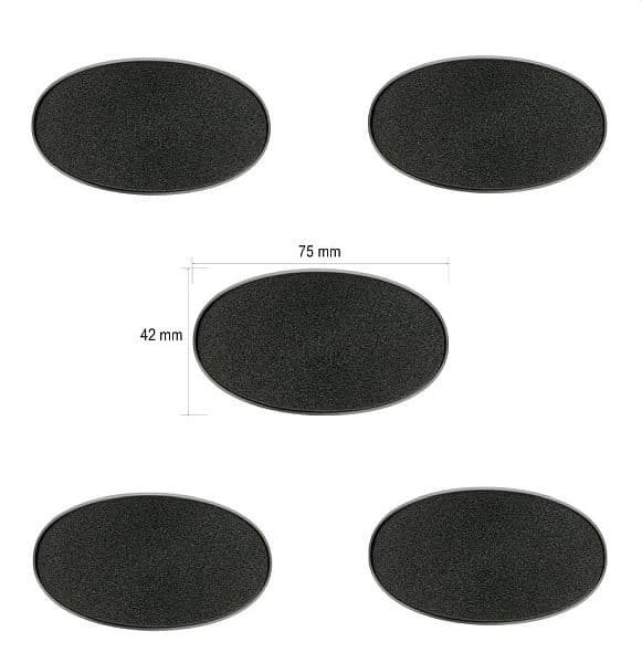 Baser - Citadel 75x42mm Oval Bases (x5) - 99079999007 DO
