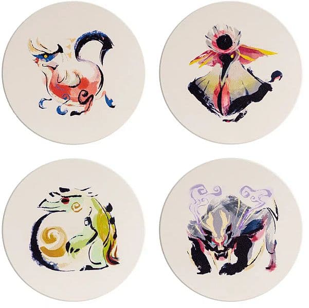 Monster Hunter: Rise - Ceramic Coasters: Monster Icons (4-Pack)