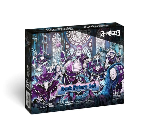 Vallejo Maling - Game Color: Dark Future Set 12 Colors + Figure - 18ml