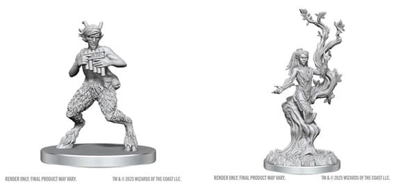 D&D Dungeons & Dragons - Nolzur's Marvelous Miniatures: Satyr & Dryad #WZK90859