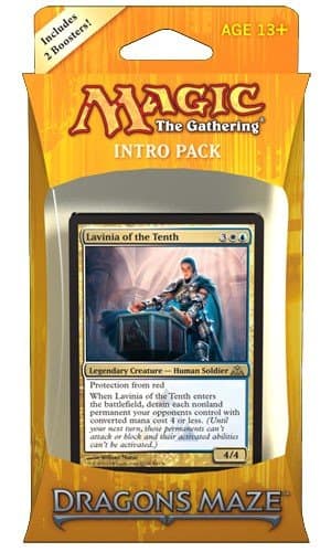 Dragon's Maze Intro Pack Deck - Azorius Authority - Lavinia of the Tenth - 2 Boosters pr. Deck! (MTG DGM)