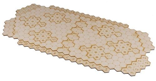 DreadBall - Accessories - Game board: Quadrant Zero Stadium - Customisable MDF Game Board (Spillebræt)