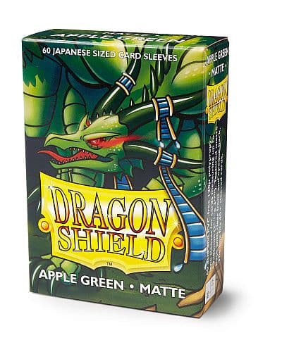 Dragon Shield Small/Japanese Size Deck Protectors - Matte: Apple Green (Grøn) - 60 lommer - Dragonshield (Yugioh) - Sleeves #AT-11118
