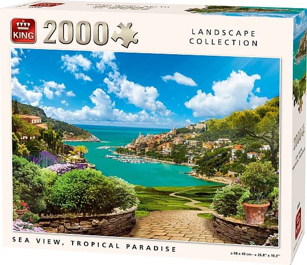 Puzzle - Landscape Collection: Sea View, Tropical Paradise (2000 pieces)