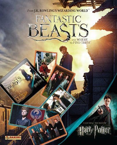 ! SUPER TILBUD Fantastic Beasts (Harry Potter) Stickers (Klistermærker) - Startersæt (Album + 8 Booster Packs)