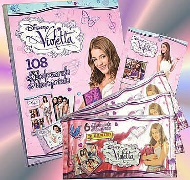 ! SUPER TILBUD Disney: Violetta - Photocard Startersæt (Mappe + 3 Booster Packs Album)
