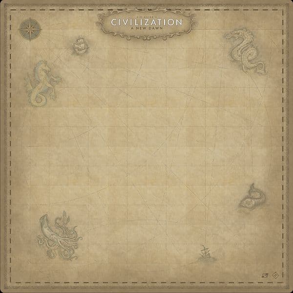 Sid Meier's Civilization: Tilbehør: A New Dawn 1-4 Player Gamemat (Playmat)