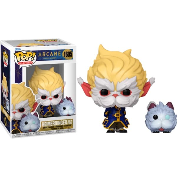 Funko Pop: Arcane League of Legends - Heimerdinger with Poro #1605 - Games Vinyl Figure 9cm