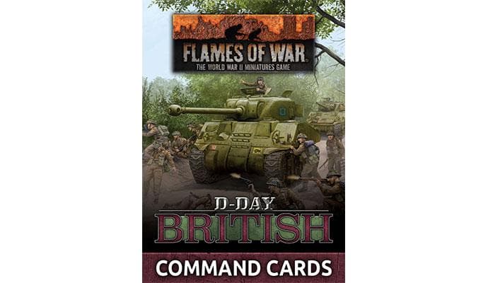 Flames of War - "D-Day British" Command Cards (47 cards)
