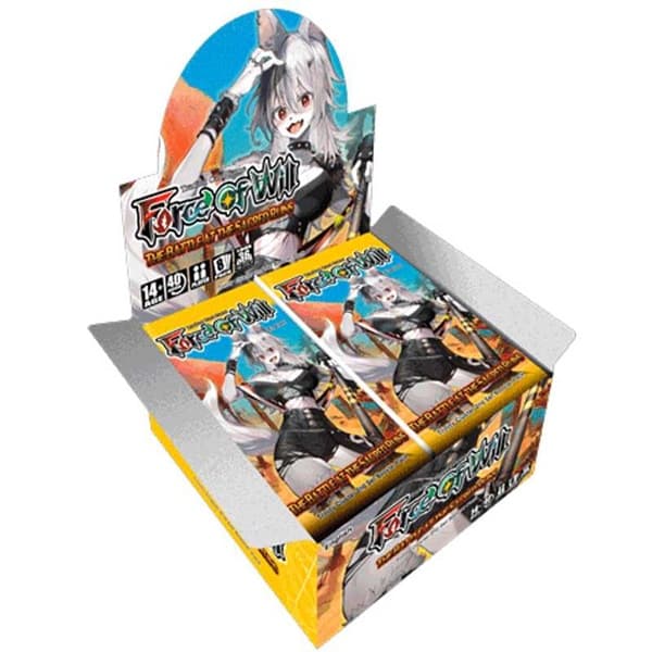 Force of Will - Trinity Cluster: The Battle at the Sacred Ruins - Booster Display - Box med 36 Booster Packs