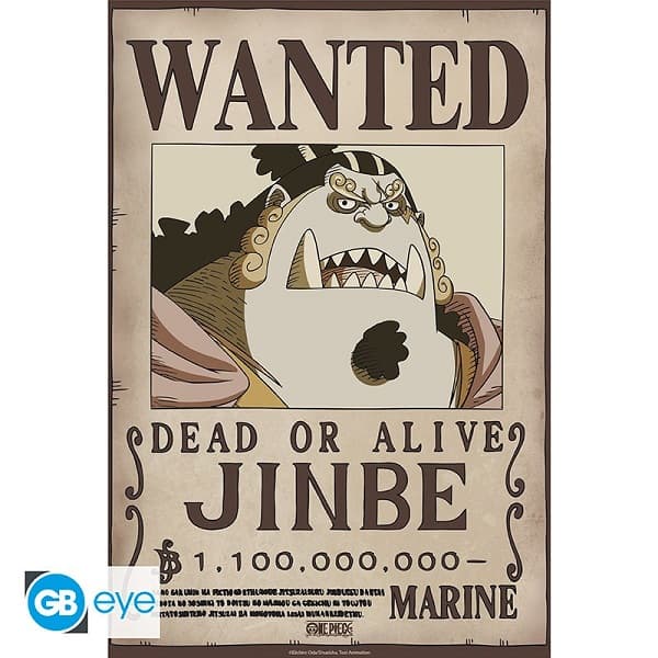 One Piece - Wanted Jinbe Wano - Poster/Plakat