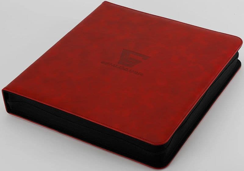 Mappe - Gemloader - Premium 12-Pocket Toploader Binder: Red (Holder 336 kort)