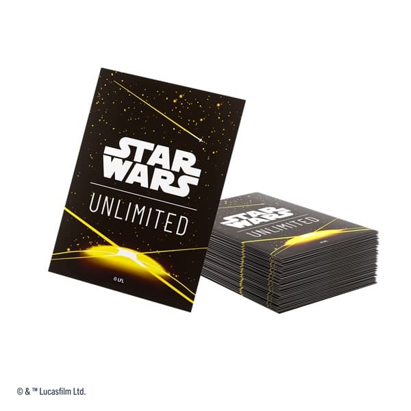 Gamegenic - Star Wars: Unlimited - Premium Art Sleeves - Card Back Yellow (60+1 Kortlommer)
