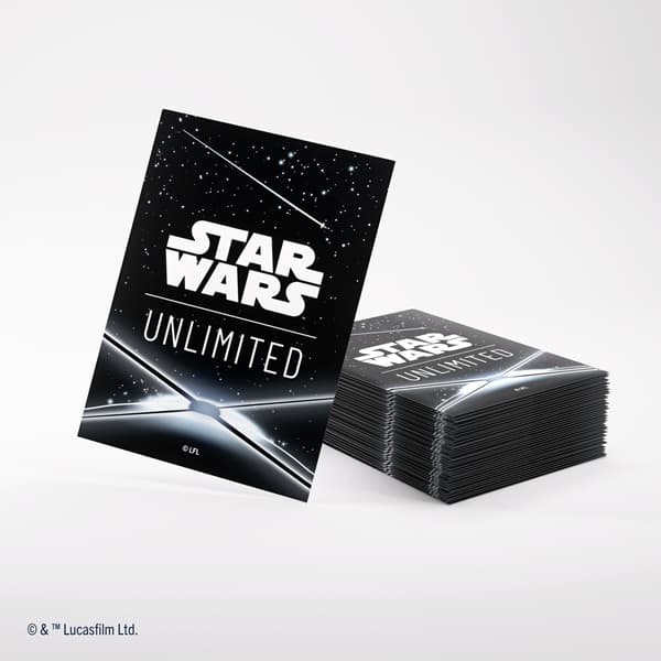 Gamegenic - Star Wars: Unlimited - Premium Art Sleeves - Card Back Black (60+1 Kortlommer)