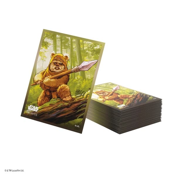 Gamegenic - Star Wars: Unlimited - Premium Art Sleeves Set 9: Homeworlds - Wicket (80+2 Kortlommer)