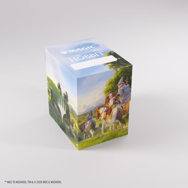 Gamegenic - Deck Box: Magic: The Gathering - The Hobbit - Soft Crate 80+ - Leaving Hobbiton/Troop of Ponies