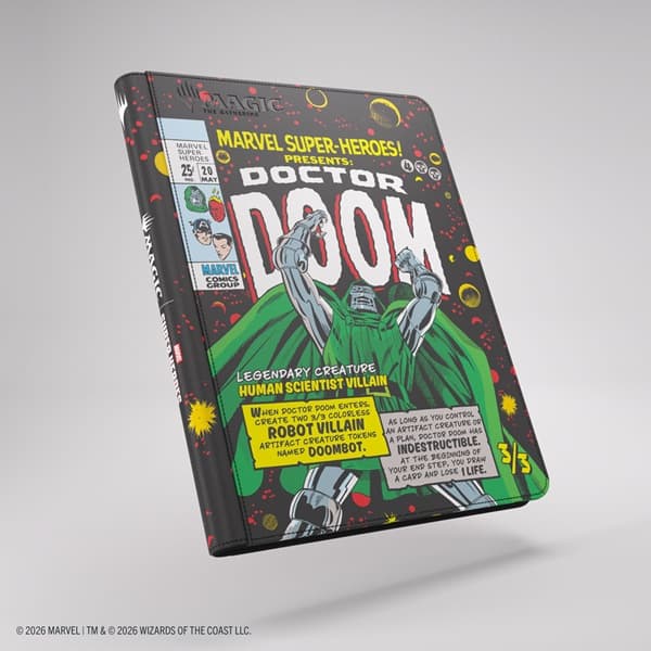 Gamegenic - Mappe: Magic: The Gathering - Marvel Super Heroes - Zip-Up Album 18-Pocket (Holder 360 Kort) - Doctor Doom/Spider-Man