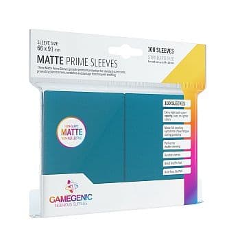 Gamegenic - Matte Prime Sleeves: Blue (Blå) (100 Kortlommer)