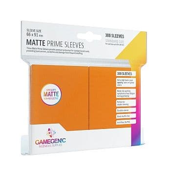 Gamegenic - Matte Prime Sleeves: Orange (100 Kortlommer)