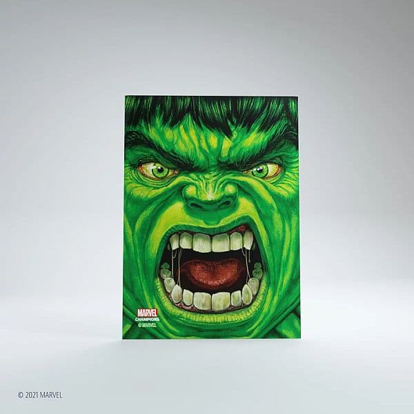 Gamegenic - Marvel Champions Sleeves - Hulk (50+1 Kortlommer)