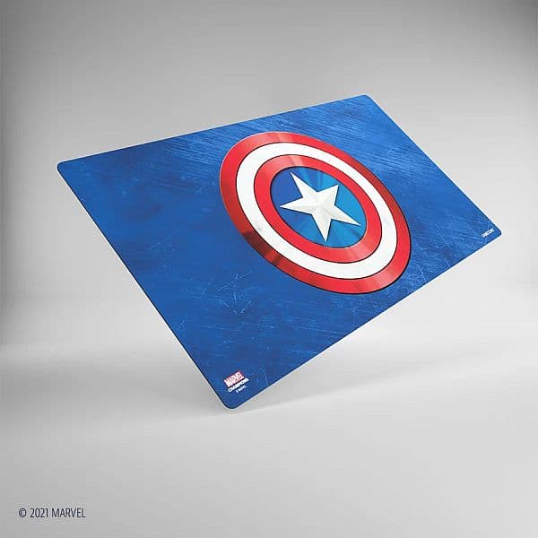 Gamegenic - Spillemåtte: Marvel Champions Prime Game Mat - Captain America