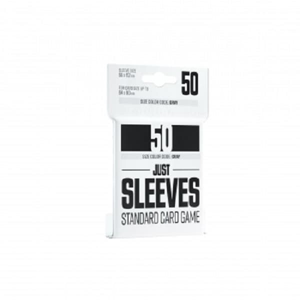 Gamegenic: Just Sleeves: Standard Card Game Size - Black (Sort) (50 Kortlommer)