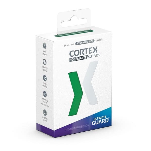 Ultimate Guard - Cortex Sleeves (Kortlommer) - Standard Size Matte Green (100 Sleeves)