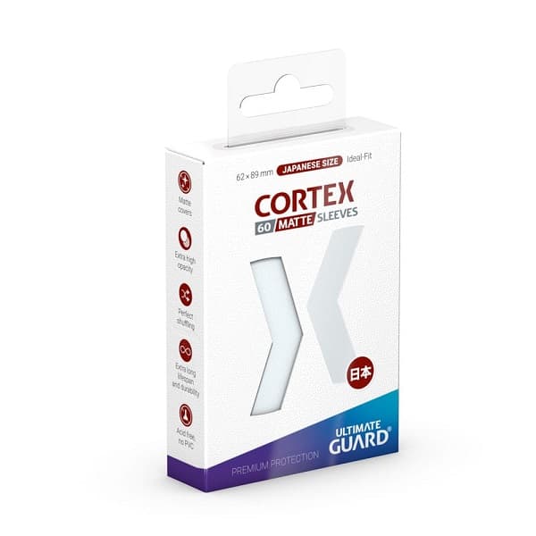 Ultimate Guard - Cortex Sleeves (Kortlommer) - Japanese Size Matte Transparent (Gennemsigtig) (60 Sleeves)