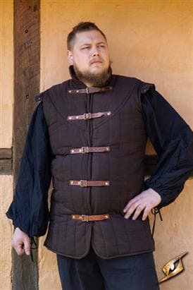 Gambeson Warrior Torso - Brown - Epic Armoury - Medium - Live Rollespil