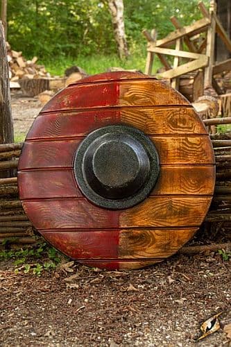 Drang Shield Epic Armoury Red/Wood - 50cm Live Rollespils Skjold