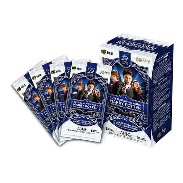 Kakawow Aura 2026 Harry Potter: 25th Anniversary Trading Cards - Booster Box - 1 Box med 10 Pakker
