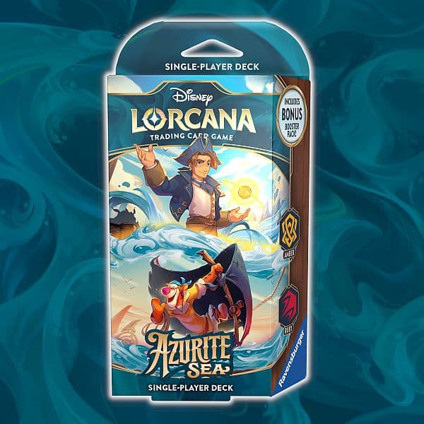 Disney Lorcana TCG: Set 6 - Azurite Sea - Starter Deck: Amber/Ruby (Jim & Tigger)