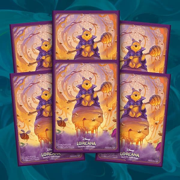 65 lommer! Disney Lorcana TCG: Set 6 - Azurite Sea: Winnie The Pooh - Hunny Wizard - Deck Protector Sleeves
