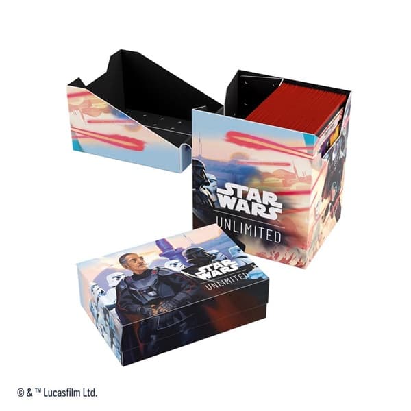 Gamegenic - Deck Box: Star Wars: Shadows of the Galaxy - Unlimited Soft Crate - Mandalorian/Moff Gideon
