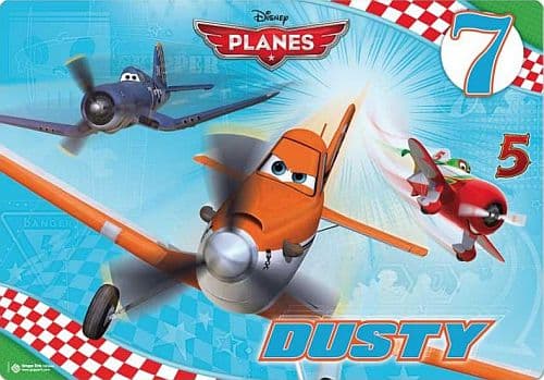 ! Super Udsalg Desk Mat/Hård Bordmåtte/Bordskåner - Planes Dusty - 34,5x49,5 cm