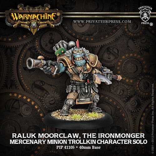 Mercenary Minion: Raluk Moorclaw, the Ironmonger - Trollkin Character Solo (1) - PIP+41105