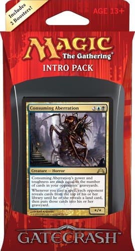 Gatecrash (GTC) Intro Pack Deck - Dimir Dementia - Consuming Aberration - 2 Boosters pr. Deck(MTG)