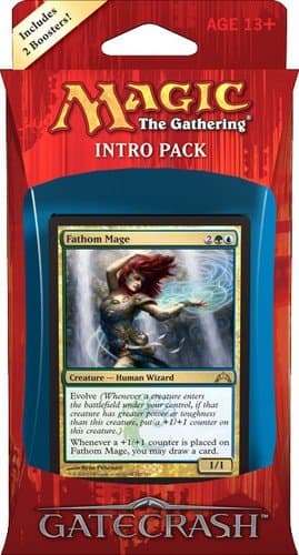 Gatecrash (GTC) Intro Pack Deck - Simic Synthesis - Fathom Mage - 2 Boosters pr. Deck(MTG)