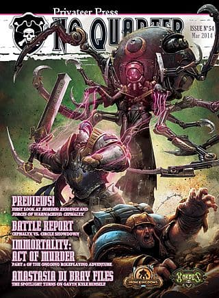 No Quarter Magazine Nr. 54 - Warmachine / Hordes (Privateer Press) Maj 2014 PIP-NQ54 *Crazy tilbud*