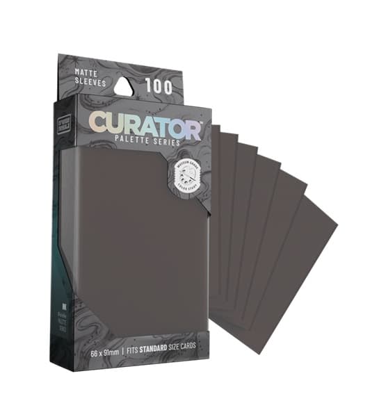 100 lommer! Curator Palette Sleeves: Ink- Standard Sleeves (66x91mm)