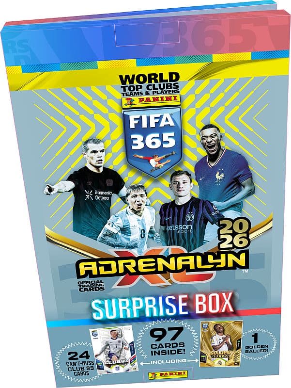 Panini Adrenalyn XL: FIFA 365 2026 - Surprise Box - Pakkekalender med 24 låger