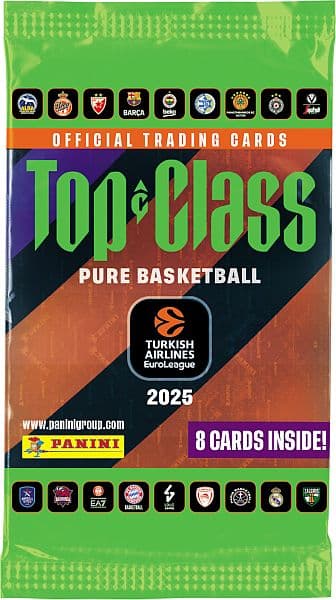 Panini Basketball Top Class: EuroLeague 2025 - Booster Pakke - Booster Pack