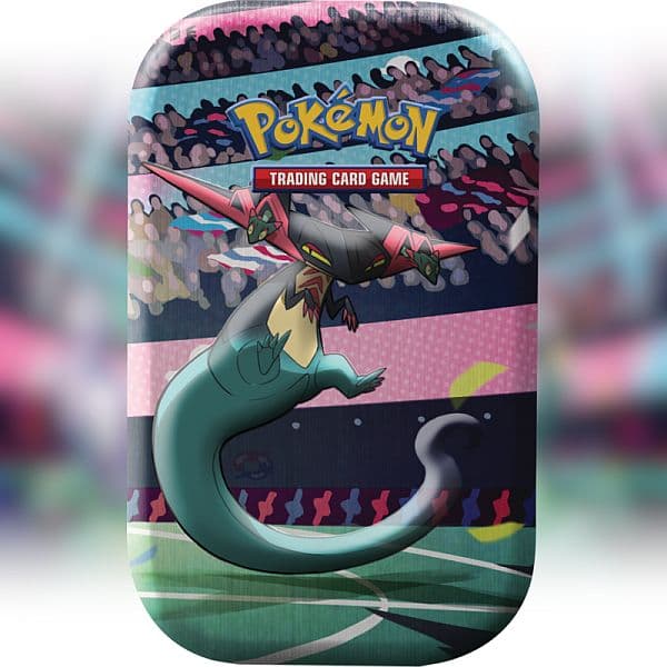 Pokemon Tin Kasse - 2020 Fall Mini Tin: Dragapult (2 Boosters, Billedkort & Mønt)