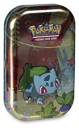 Pokemon Tin Kasse - Kanto Friends Mini Tin: Bulbasaur (2 Boosters, Billedkort & Mønt)