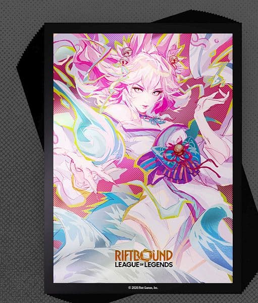 100 Lommer! Riftbound: League of Legends TCG: Set 02: Spiritforged #3: Spirit Blossom Ahri - Deck Protector Art Sleeves