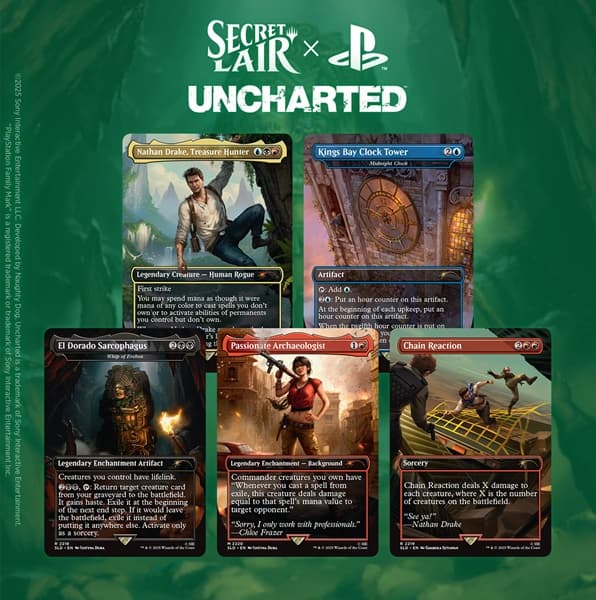 Secret Lair Drop Series (2025): The PlayStation Superdrop: Secret Lair x Uncharted (Regular)